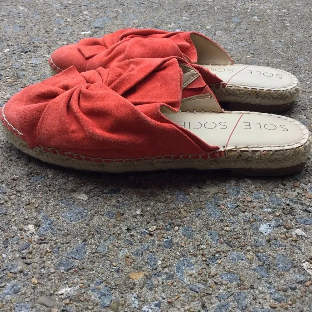 Sole Society Sammie Coral Espadrille Slides